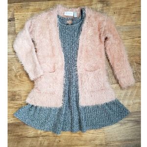The Children's Place Pink Eyelash Cardigan 5/6